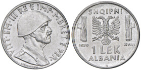 Vittorio Emanuele III Albania (1900-1943) Lek 1939 magnetico - Nomisma 1454 AC 
SPL+