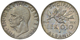 Vittorio Emanuele III Albania (1900-1943) 0,10 Lek 1941 - Nomisma 1466 CU R 
FDC