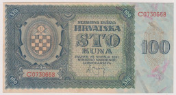 Regno di Croazia - Tomislao II (Aimone di Savoia) - 100 Kuna, biglietto di Stato del 26/05/1941 C0730668 Gav. 03.247
SPL/SUP