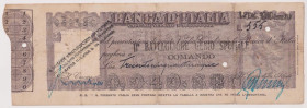 Africa Orientale Italiana, Etiopia, filiale di Gondar - Vaglia Cambiario Banca d'Italia da 355 Lire al II° Battaglione Genio Speciale RRRRR
BB