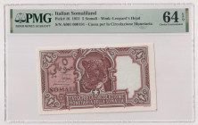 AFIS (Amministrazione fiduciaria italiana della Somalia) - 5 Somali (II° Tipo) del 1951 A001 000191 Gig. AFS 3A RRR In slab PMG n° 1914640-012.
PMG 6...