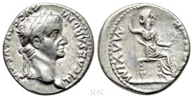 TIBERIUS (14-37). Denarius. "Tribute Penny" type. Lugdunum
