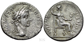 TIBERIUS (14-37). Denarius. "Tribute Penny" type. Lugdunum