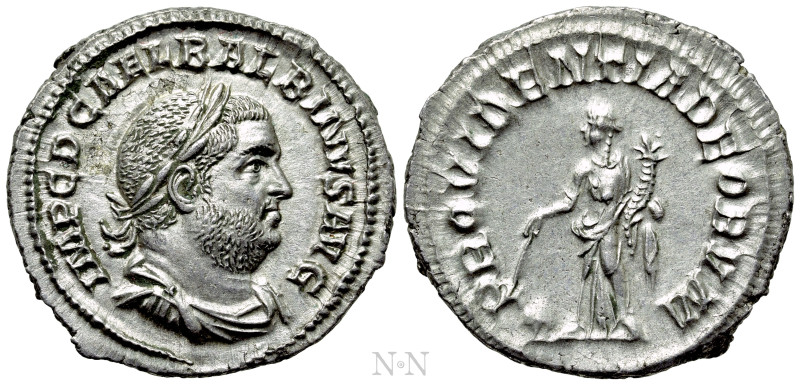 BALBINUS (238). Denarius. Rome.

Obv: IMP C D CAE L BALBINVS AVG.
Laureate, d...