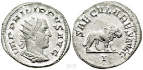 PHILIP I 'THE ARAB' (244-249). Antoninianus. Rome. Saecular Games/1000th Anniversary of Rome issue