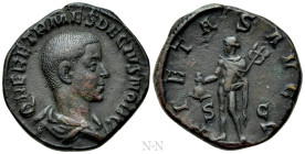 HERENNIUS ETRUSCUS (Caesar, 249-251). Sestertius. Rome