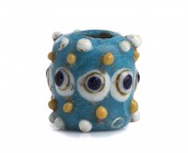 Carthaginian polychrome glass Stratified Eye Bead
4th - 3rd century BC; height cm 2,5; Amazing crackle patina. Provenance: The Gotha Precious Collect...