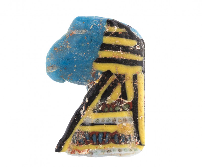 Egyptian khnum Head mosaic glass inlay
Ptolemaic Period (ca. 300-50 BC); height...