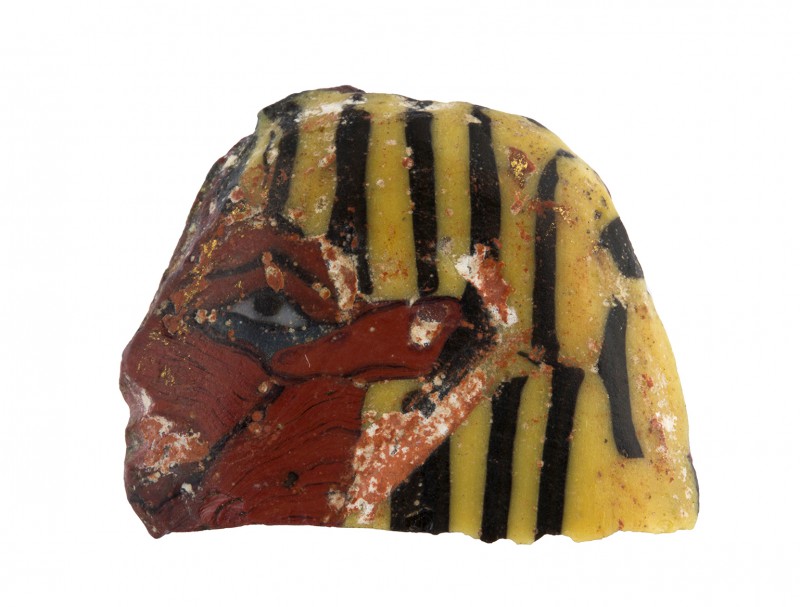 Egyptian Ushabti Head mosaic glass inlay
Ptolemaic Period (ca. 300-50 BC); heig...
