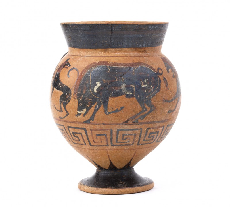 Etruscan Black-Figure Cup With Animals Frieze
Pontic Group, ca. 520 - 510 BC; h...