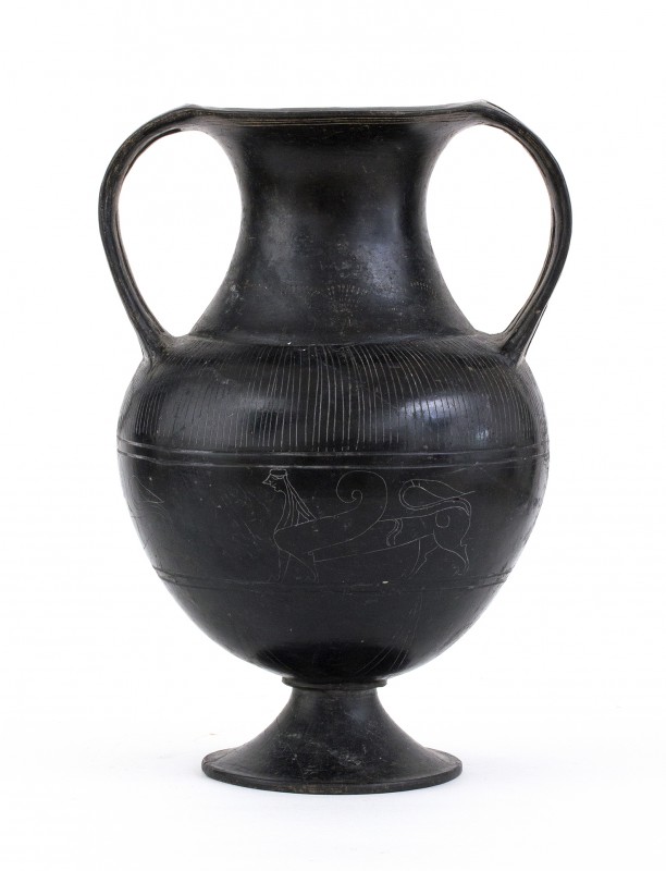 Etruscan Bucchero Nikosthenic Amphora with Engraved Fantastic Beasts
7th - 6th ...