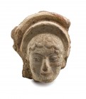 Etruscan Maenad Head Antefix
Late 6th century BC; height cm 20; Traces of the original polychromy. Provenance: Property of a gentleman; acquired on t...