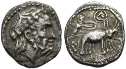 NÖRDLICHE LEVANTE. SELEUKIDEN. Seleukos I. Nikator, 312 - 281 v. Chr. Seleukos I. Nikator, 312 - 281 v. Chr. Obol ø 9mm (0.55g). ca. 285 - 281 v. Chr....