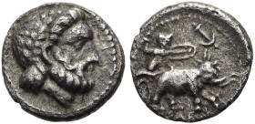 NÖRDLICHE LEVANTE. SELEUKIDEN. Seleukos I. Nikator, 312 - 281 v. Chr. Seleukos I. Nikator, 312 - 281 v. Chr. Obol ø 9mm (0.61g). ca. 285 - 281 v. Chr....
