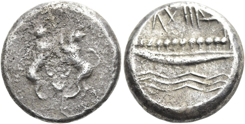 PHÖNIZIEN. SIDON(?). Unbestimmter König. Unbestimmter König. Halbschekel ø 19mm ...