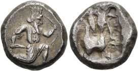 KÖNIGREICH DER ACHÄMENIDEN. Typ IV (spät). Artaxerxes II. - III., ca. 375 - 340 v. Chr. Typ IV (spät). Artaxerxes II. - III., ca. 375 - 340 v. Chr. Si...