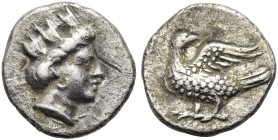 NORD-PERSIEN. Andragoras, 3. Jh. v. Chr. Andragoras, 3. Jh. v. Chr. Obol ø 9mm (0.46g). ca. 250 - 245 v. Chr. Mzst.Hekatompylos(?). Vs.: Kopf einer Ty...