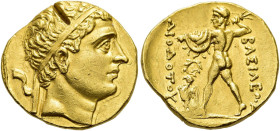 KÖNIGREICH BAKTRIEN. Diodotos I., ca. 255/50 - 230 v. Chr. Diodotos I., ca. 255/50 - 230 v. Chr. Stater ø 20mm (8.34g). ca. 246 - 230 v. Chr. Vs.: Kop...