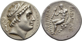 KÖNIGREICH BAKTRIEN. Euthydemos I., ca. 225 - 200 v. Chr. Euthydemos I., ca. 225 - 200 v. Chr. Tetradrachme ø 29mm (16.55g). ca. 225 - 208 v. Chr. Vs....