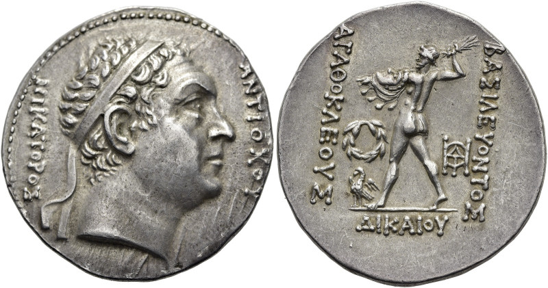 KÖNIGREICH BAKTRIEN. Agathokles Dikaios, ca. 185 - 178 v. Chr. Agathokles Dikaio...