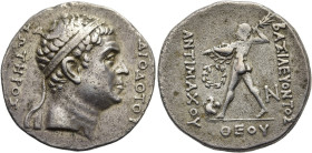 KÖNIGREICH BAKTRIEN. Antimachos I. Theos, ca. 178 - 170 v. Chr. Antimachos I. Theos, ca. 178 - 170 v. Chr. Tetradrachme ø 30mm (16.74g). Vs.: ΔΙΟΔΟΤΟΥ...