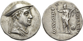 KÖNIGREICH BAKTRIEN. Antimachos I. Theos, ca. 178 - 170 v. Chr. Antimachos I. Theos, ca. 178 - 170 v. Chr. Drachme ø 19mm (4.08g). Vs.: Drapierte Büst...