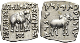 KÖNIGREICH BAKTRIEN. Apollodotos I. Soter, ca. 175 - 168 v. Chr. Apollodotos I. Soter, ca. 175 - 168 v. Chr. Drachme im indischen Gewichtsstandard ø 1...