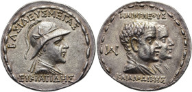 KÖNIGREICH BAKTRIEN. Eukratides I. Megas, ca. 170 - 145 v. Chr. Eukratides I. Megas, ca. 170 - 145 v. Chr. Tetradrachme ø 34mm (16.93g). ca. 163 - 145...