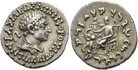 KÖNIGREICH BAKTRIEN. Antialkidas Nikephoros, ca. 120 - 100 v. Chr. Antialkidas Nikephoros, ca. 120 - 100 v. Chr. Drachme im indischen Gewichtsstandard...