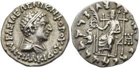 KÖNIGREICH BAKTRIEN. Antialkidas Nikephoros, ca. 120 - 100 v. Chr. Antialkidas Nikephoros, ca. 120 - 100 v. Chr. Drachme im indischen Gewichtsstandard...