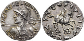 KÖNIGREICH BAKTRIEN. Philoxenos Aniketos, ca. 125 - 115 v. Chr. Philoxenos Aniketos, ca. 125 - 115 v. Chr. Tetradrachme im indischen Gewichtsstandard ...