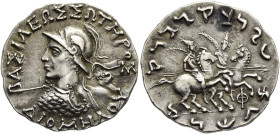 KÖNIGREICH BAKTRIEN. Diomedes Soter, ca. 115 - 110 v. Chr. Diomedes Soter, ca. 115 - 110 v. Chr. Tetradrachme im indischen Gewichtsstandard ø 27mm (8....