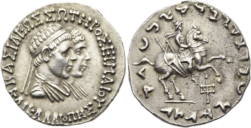 KÖNIGREICH BAKTRIEN. Hermaios Soter, ca. 115 - 110 v. Chr. Hermaios Soter, ca. 1...