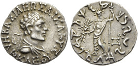 KÖNIGREICH BAKTRIEN. Heliokles II. Dikaios, ca. 100 - 90 v. Chr. Heliokles II. Dikaios, ca. 100 - 90 v. Chr. Drachme im indischen Gewichtsstandard ø 1...