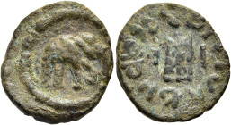 KÖNIGREICH BAKTRIEN. Zoilos II. Soter, ca. 55 - 40 v. Chr. Zoilos II. Soter, ca. 55 - 40 v. Chr. Nominal C ø 20mm (4.27g). Vs.: Elefant n. r. Rs.: Mah...