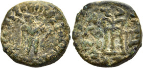 KÖNIGREICH BAKTRIEN. Straton II. Soter, ca. 40 - 30 v. Chr. Straton II. Soter, ca. 40 - 30 v. Chr. Nominal B ø 20mm (8.23g). Vs.: ΒΑΣΙΛΕΩΣ ΣΩΤΗΡΟΣ / Σ...
