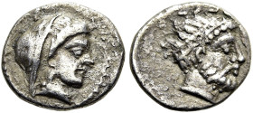 KILIKIEN. MALLOS. Obol ø 9mm (0.60g). ca. 385 - 333 v. Chr. Vs.: Verschleierter Kopf der Demeter mit Sakkos n. r. Rs.: Kopf des Kronos mit Diadem n. r...