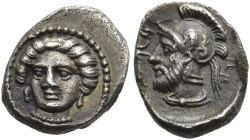 KILIKIEN. TARSOS. Pharnabazos, 380 - 374 v. Chr. Pharnabazos, 380 - 374 v. Chr. Obol ø 11mm (0.97g). Vs.: Weiblicher Kopf in Dreiviertelansicht n. l. ...