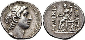 NÖRDLICHE LEVANTE. SELEUKIDEN. Demetrios I. Soter, 162 - 150 v. Chr. Demetrios I. Soter, 162 - 150 v. Chr. Tetradrachme ø 30mm (16.33g). Mzst.Antiochi...