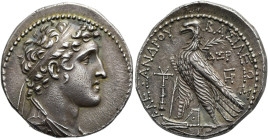 NÖRDLICHE LEVANTE. SELEUKIDEN. Alexander I. Theopator Euergetes, 150 - 145 v. Chr. Alexander I. Theopator Euergetes, 150 - 145 v. Chr. Tetradrachme ø ...