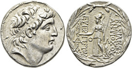 NÖRDLICHE LEVANTE. SELEUKIDEN. Antiochos VII. Euergetes, 138 - 129 v. Chr. Antiochos VII. Euergetes, 138 - 129 v. Chr. Tetradrachme ø 28mm (16.46g). P...