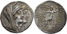 NÖRDLICHE LEVANTE. SELEUKIDEN. Kleopatra Thea und Antiochos VIII. Epiphanes, 125 - 121 v. Chr. Kleopatra Thea und Antiochos VIII. Epiphanes, 125 - 121...