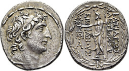 NÖRDLICHE LEVANTE. SELEUKIDEN. Antiochos VIII. Grypos, 125 - 96 v. Chr. Antiochos VIII. Grypos, 125 - 96 v. Chr. Tetradrachme ø 30mm (16.02g). Nach 11...