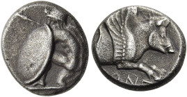 KÖNIGREICH DER ACHÄMENIDEN. PERSISCHE SATRAPEN. Orontas, Satrap von Mysien. Orontas, Satrap von Mysien. Tetrobol ø 14mm (2.55g). ca. 357 - 348 v. Chr....