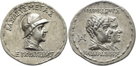 KÖNIGREICH BAKTRIEN. Eukratides I. Megas, ca. 170 - 145 v. Chr. Eukratides I. Megas, ca. 170 - 145 v. Chr. Tetradrachme ø 32mm (16.93g). ca. 163 - 145...