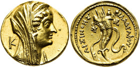NORDAFRIKA. KÖNIGREICH DER PTOLEMÄER. Arsinoe II., gest. 270 v. Chr. Arsinoe II., gest. 270 v. Chr. Oktodrachme ø 27mm (27.65g). Geprägt unter Ptolema...
