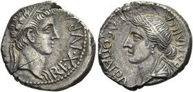 MAURETANIEN. KÖNIGREICH MAURETANIEN. Juba II., 25 v. Chr. - 23 n. Chr. Juba II., 25 v. Chr. - 23 n. Chr. Denar ø 18mm (3.07g). Vs.: REX IVBA, Kopf mit...