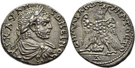PHÖNIZIEN. ARADOS. Caracalla, 197 - 217 n. Chr. Caracalla, 197 - 217 n. Chr. Tetradrachme ø 26mm (13.71g). 215 - 217 n. Chr. Vs.: ΑΥΤ Κ Μ ΑΥ ΑΝΤΩΝΙΝΟΣ...