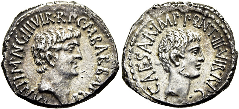 RÖMISCHE REPUBLIK NACH 211 V. CHR. Marcus Antonius und M. Barbatus Pollio, 41 v....