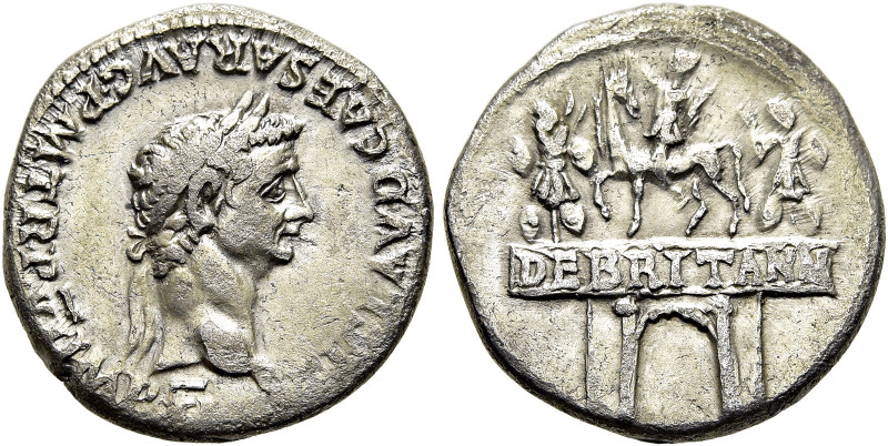 Claudius, 41 - 54 n. Chr. Claudius, 41 - 54 n. Chr. Denar ø 18mm (3.60g). 46 - 4...